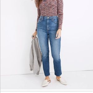 Madewell High Rise Slim Boyjean Jeans Size 28